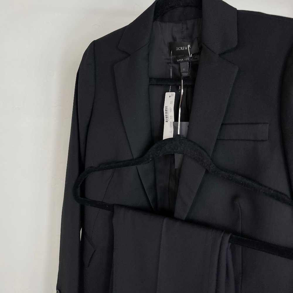 J Crew Wool Black Pant Suit